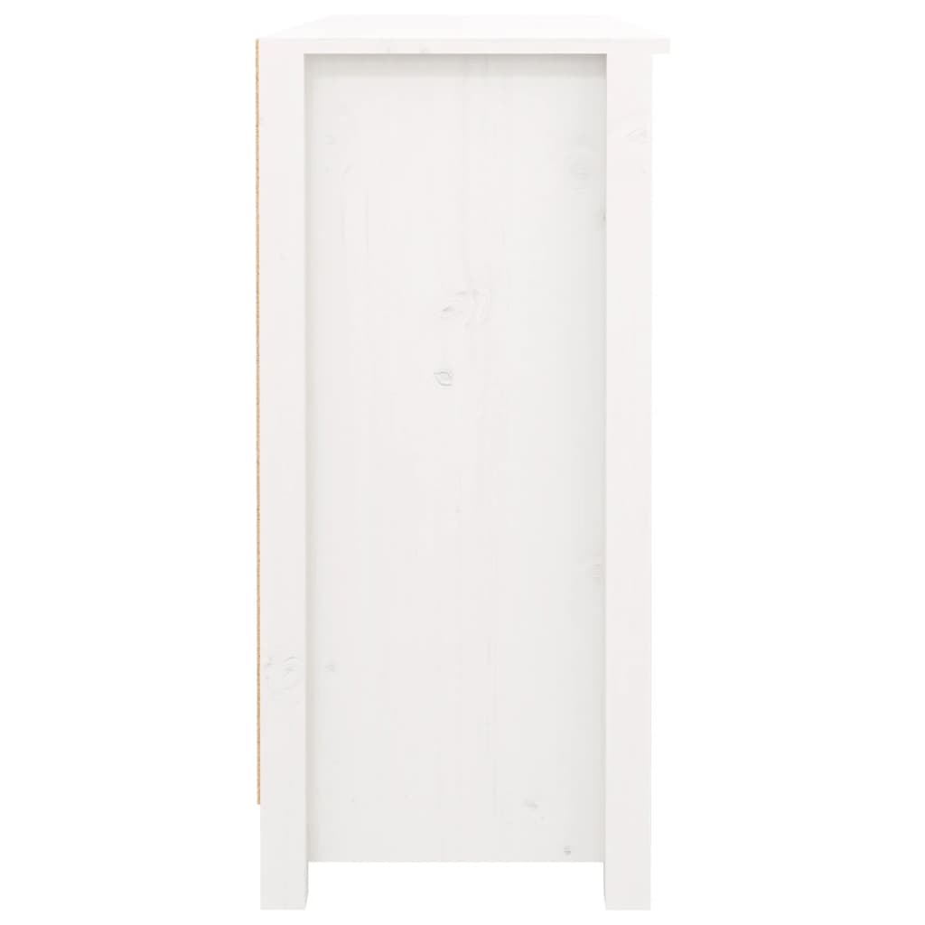 Skänk Vit 100x35x74,5 cm massiv furu