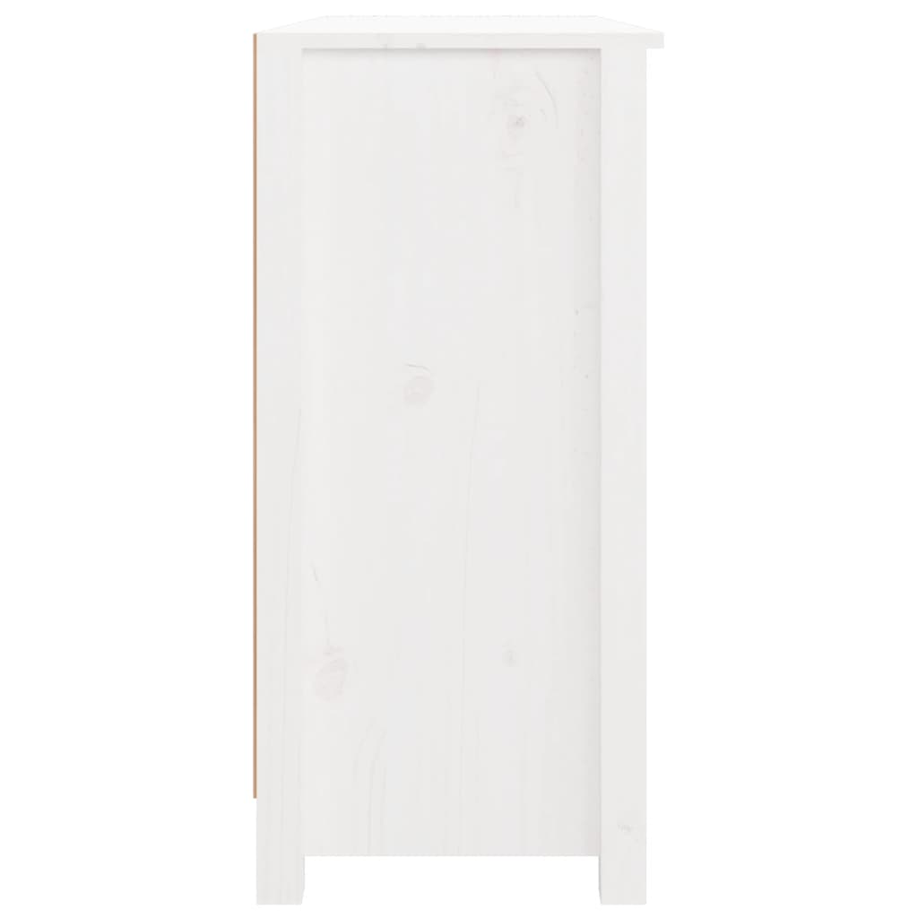 Skänk Vit 100x35x74 cm massiv furu