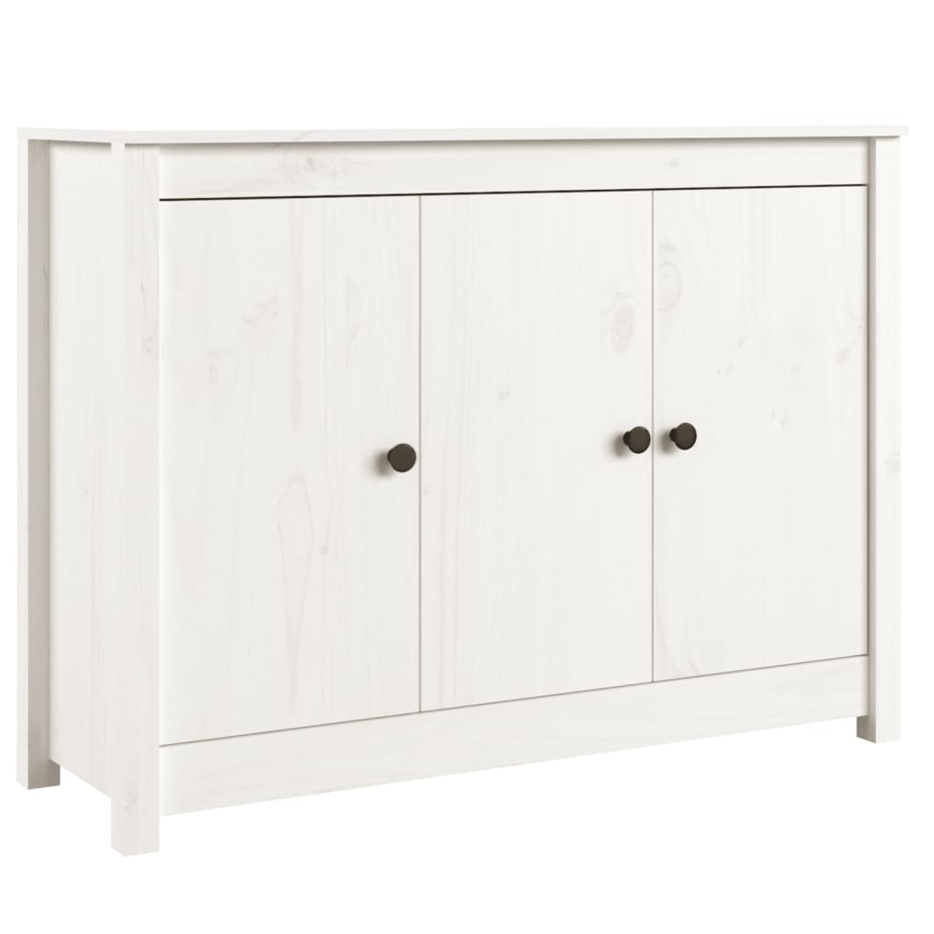 Skänk Vit 100x35x74 cm massiv furu