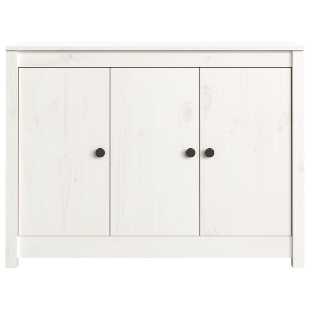 Skänk Vit 100x35x74 cm massiv furu