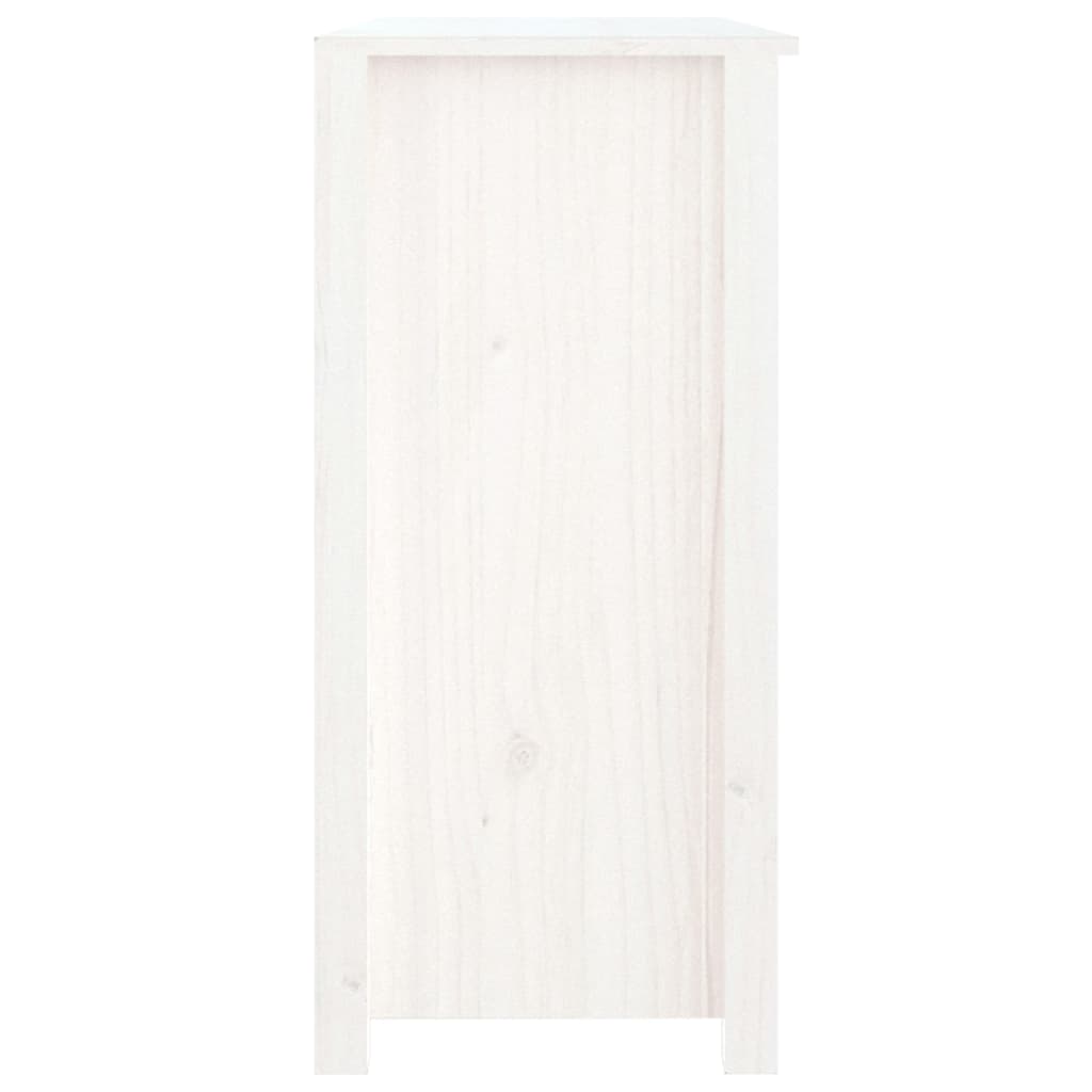 Skänk Vit 100x35x74 cm massiv furu