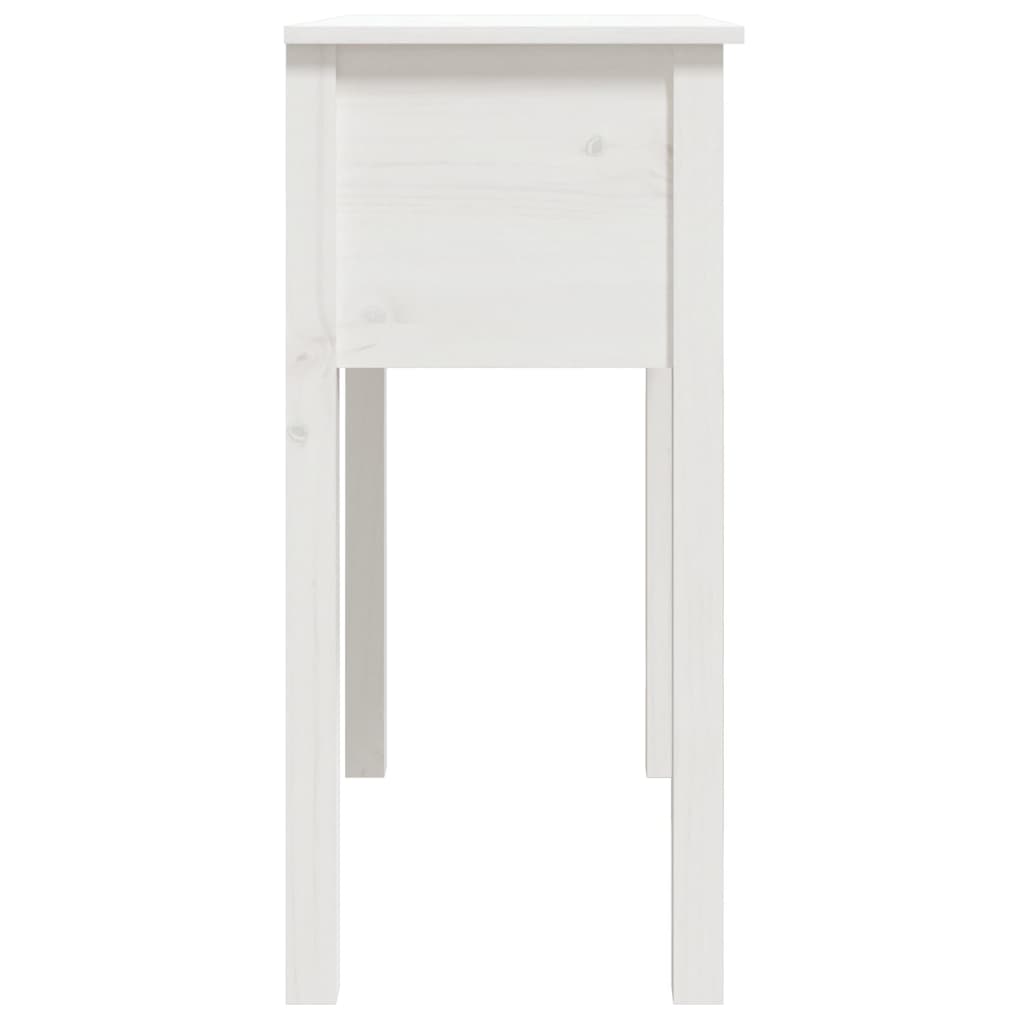 Avlastningsbord Konsollbord Vit 70x35x75 cm massiv furu