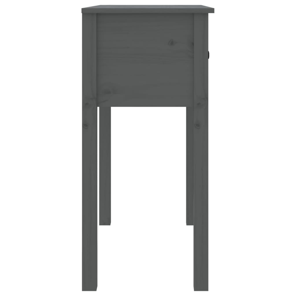 Avlastningsbord Konsollbord Grå 70x35x75 cm massiv furu