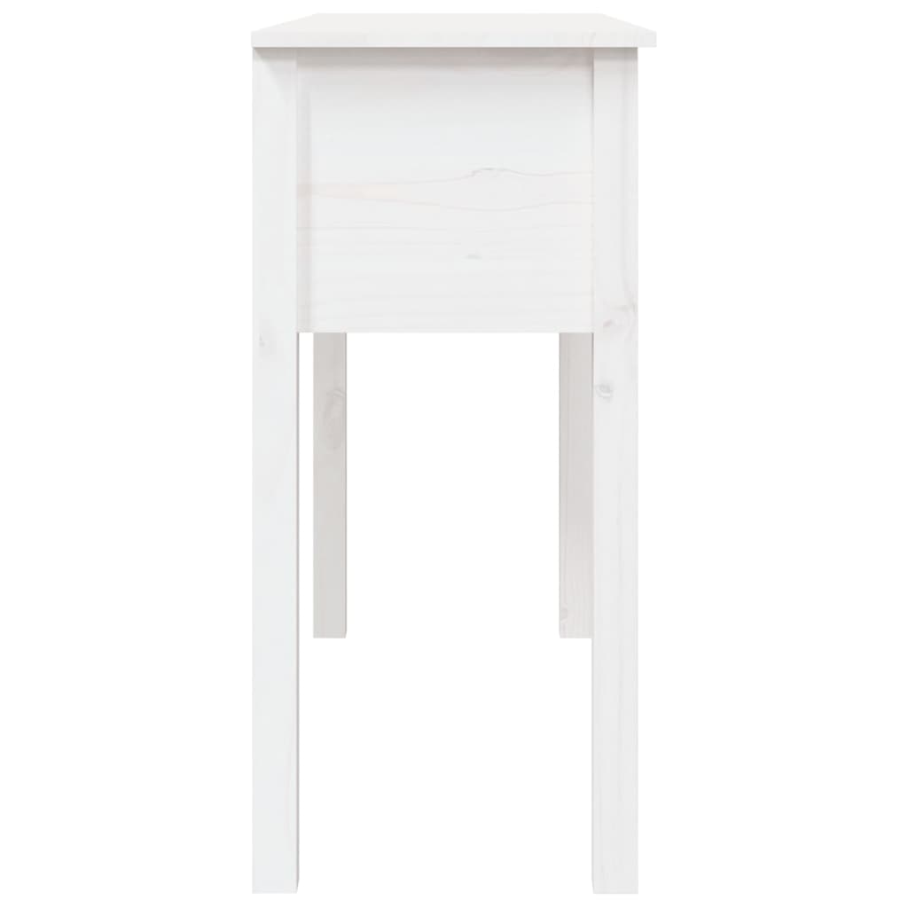 Avlastningsbord Konsollbord Vit 100x35x75 cm massiv furu