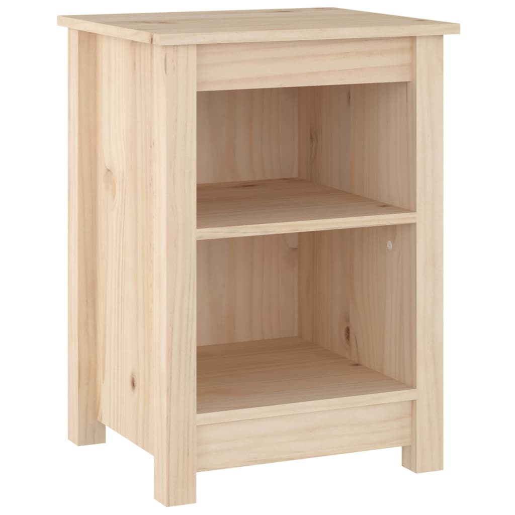 Sängbord 2 st 40x35x55 cm massivt furu