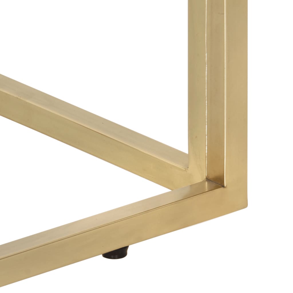 Avlastningsbord Konsollbord DIV. guld rostfritt stål och härdat glas
