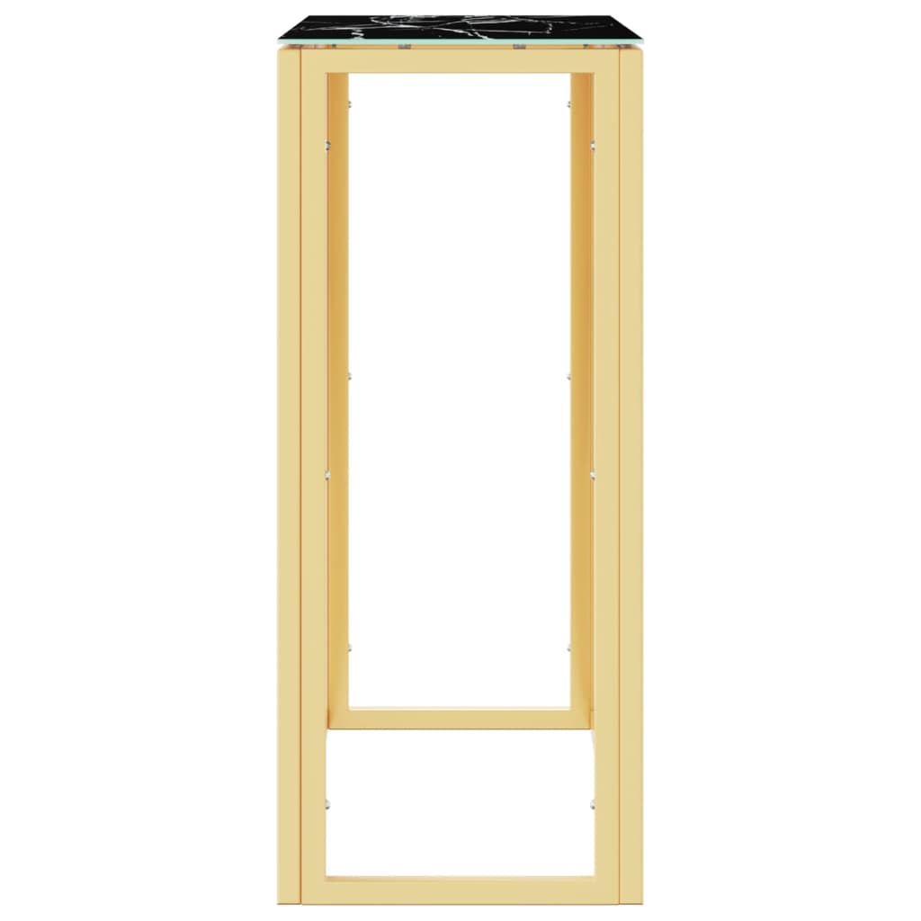Avlastningsbord Konsollbord DIV. guld 70x30x70 cm rostfritt stål och glas