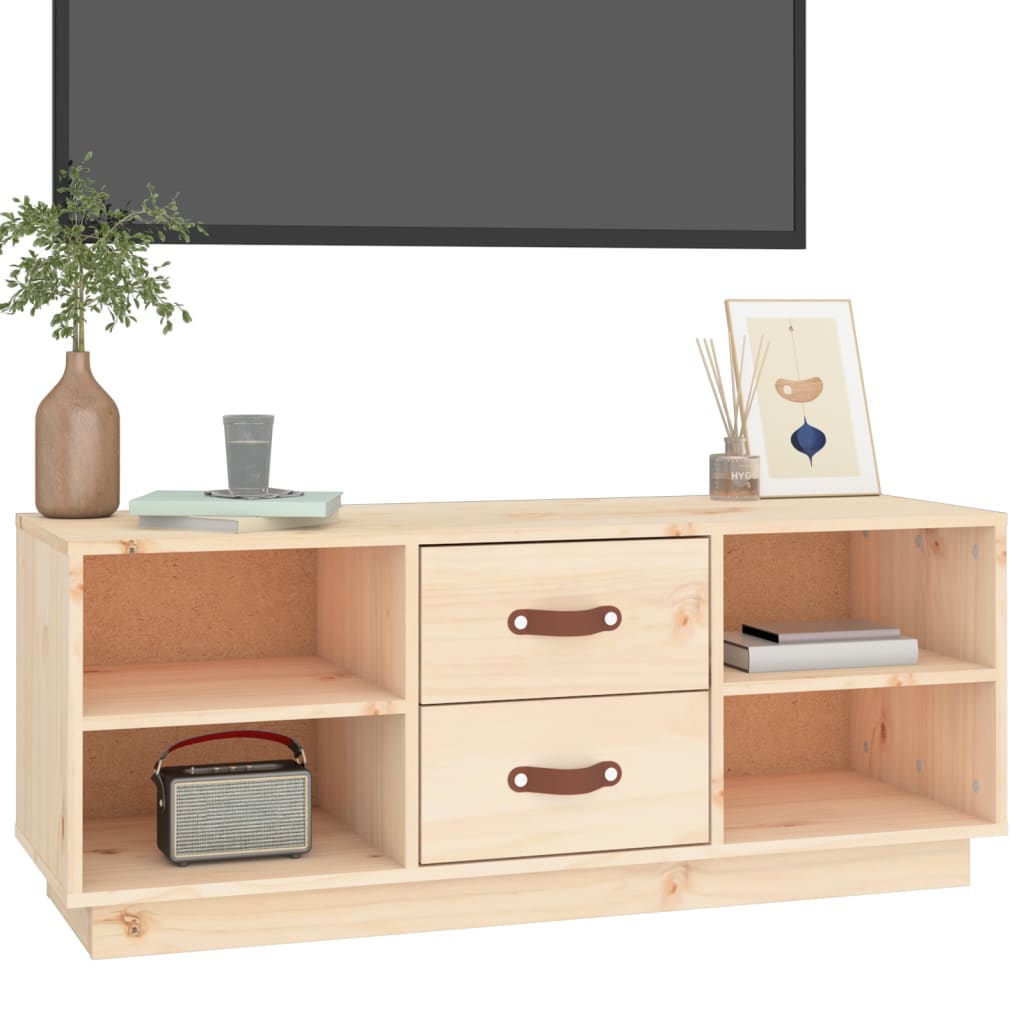 Tv-bänk 100x34x40 cm massiv furu