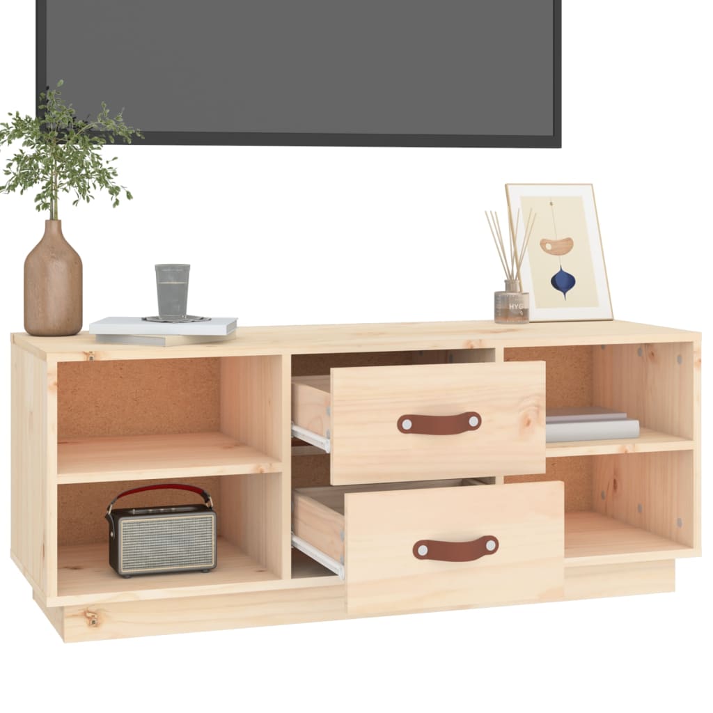 Tv-bänk 100x34x40 cm massiv furu