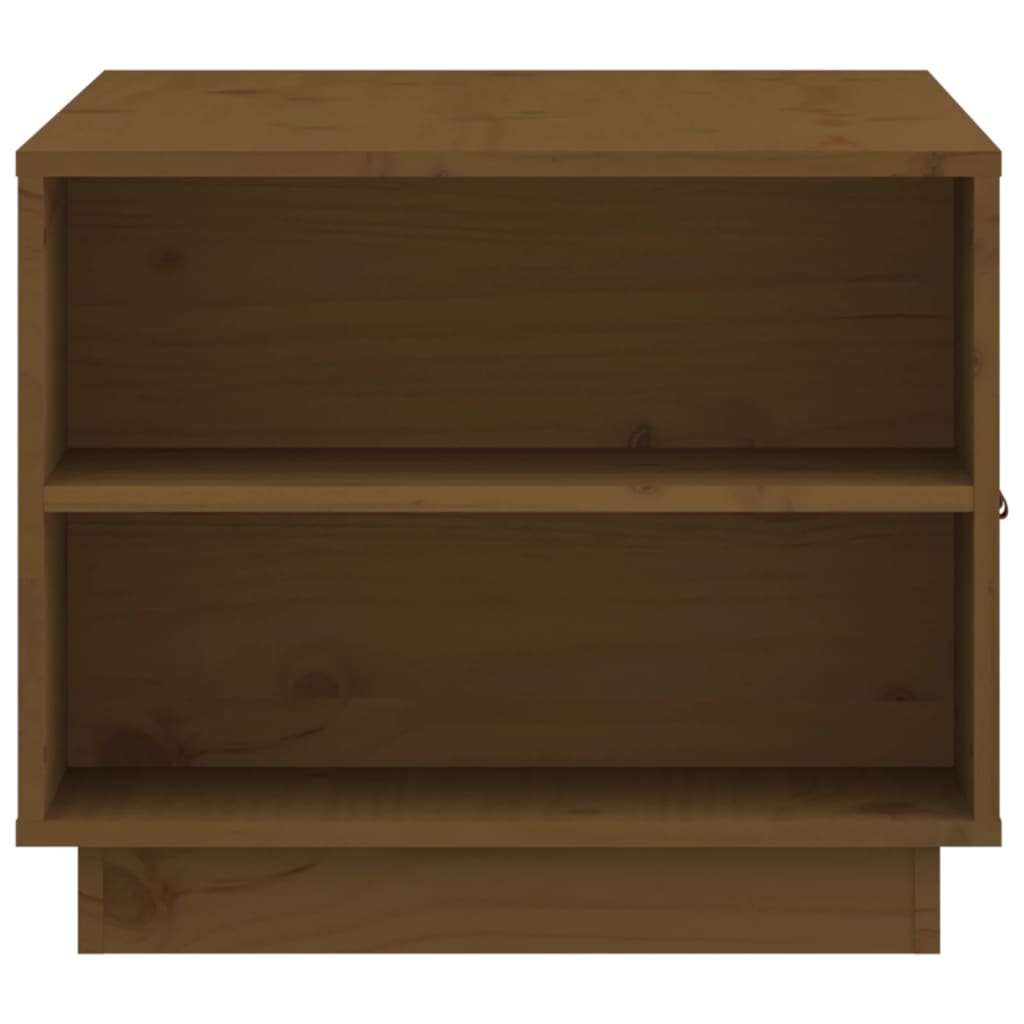 Soffbord Trä Honungsbrun 100x50x41 cm massiv furu