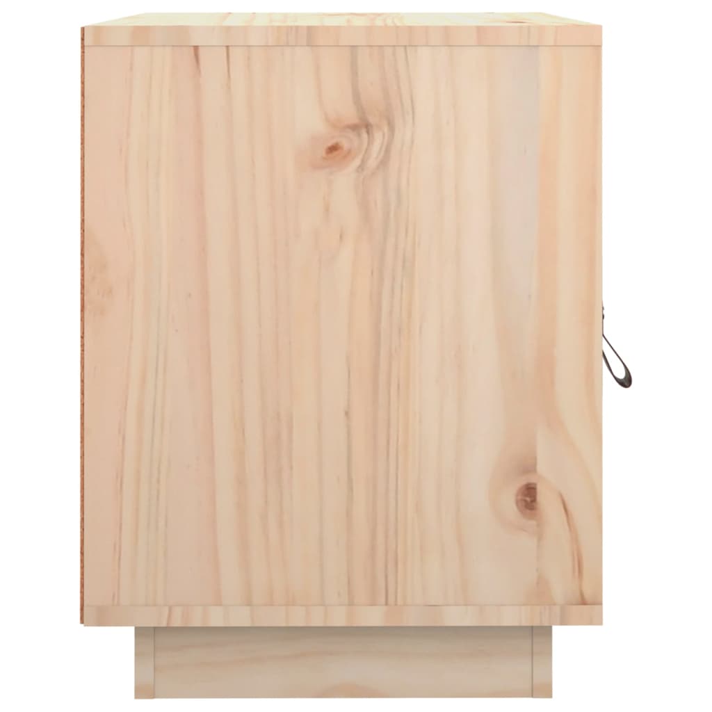 Sängbord 2 st vit 40x34x45 cm massivt furuträ