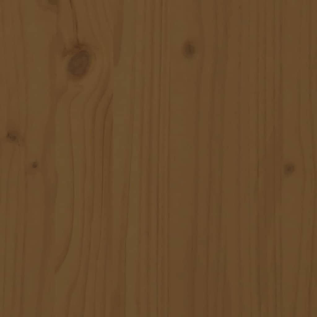 Sängbord 2 st honungsbrun 40x34x55 cm massiv furu