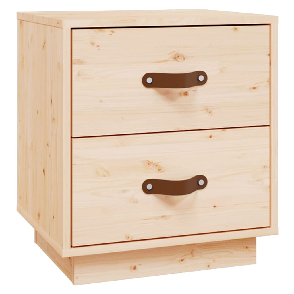 Sängbord 2 st 40x34x45 cm massivt furu