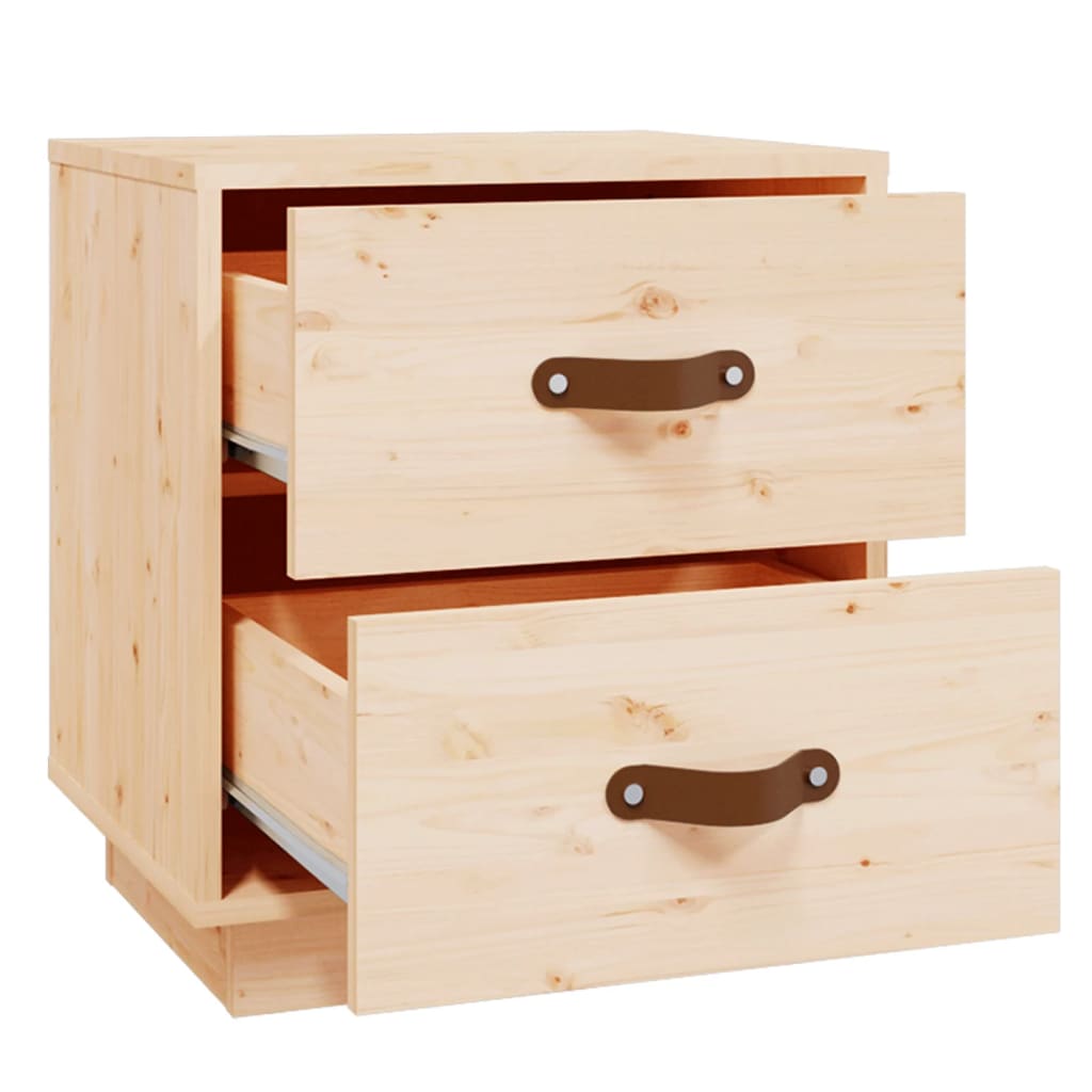 Sängbord 2 st 40x34x45 cm massivt furu