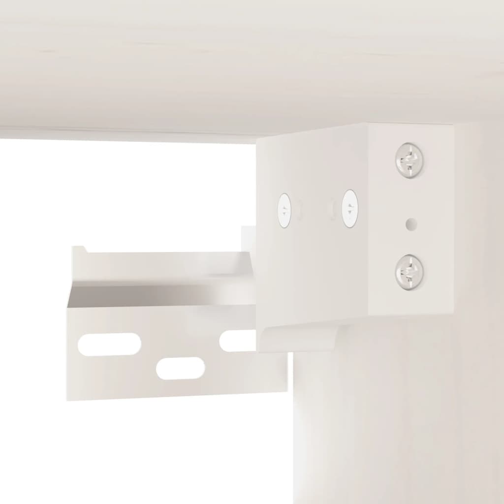 Väggskåp Vit 80x30x30 cm massiv furu