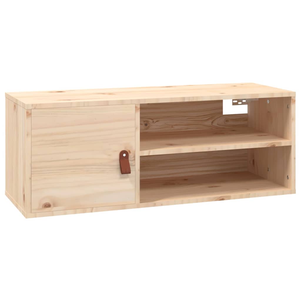 Väggskåp Trä 2 st 80x30x30 cm massiv furu
