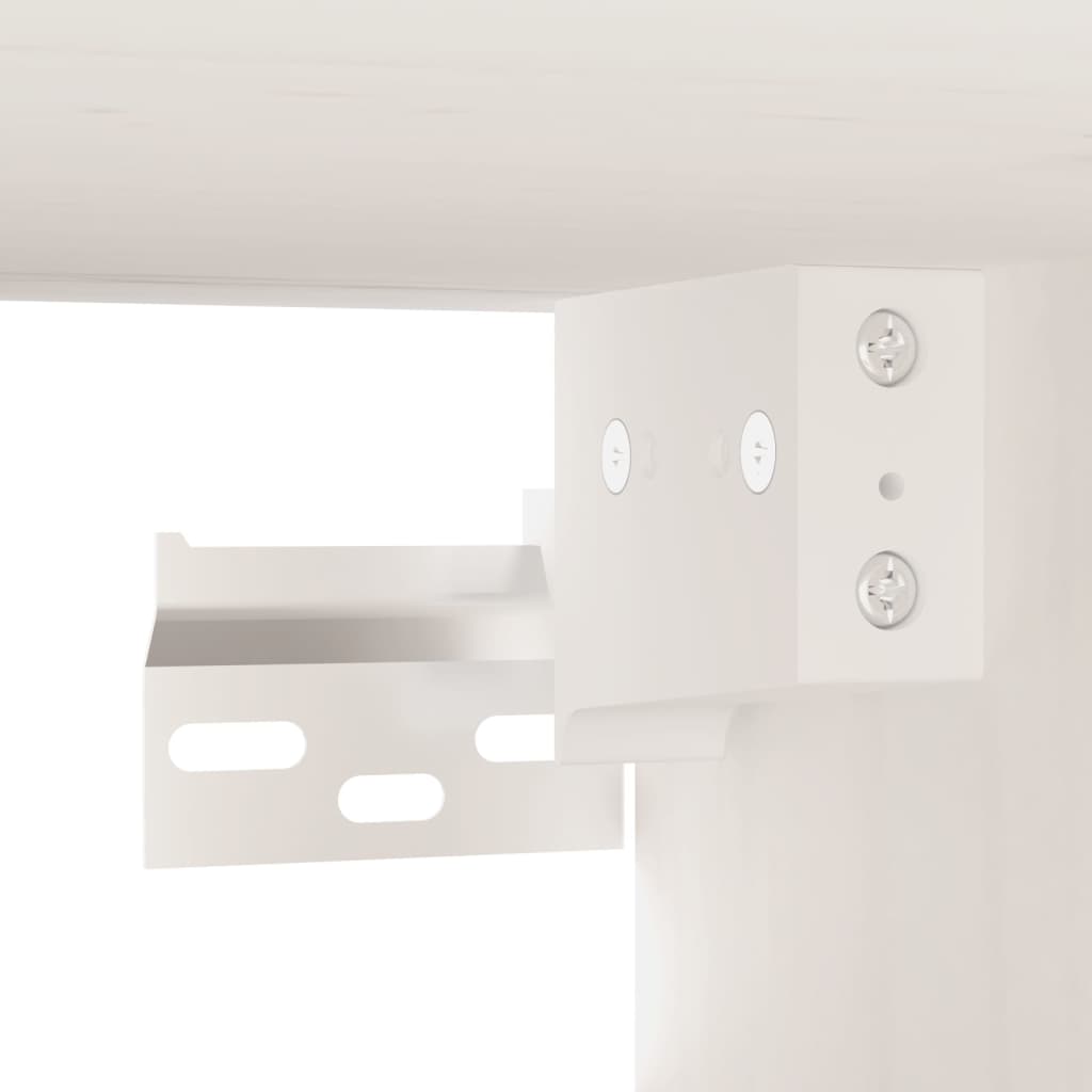 Väggskåp Vit 80x30x30 cm massiv furu
