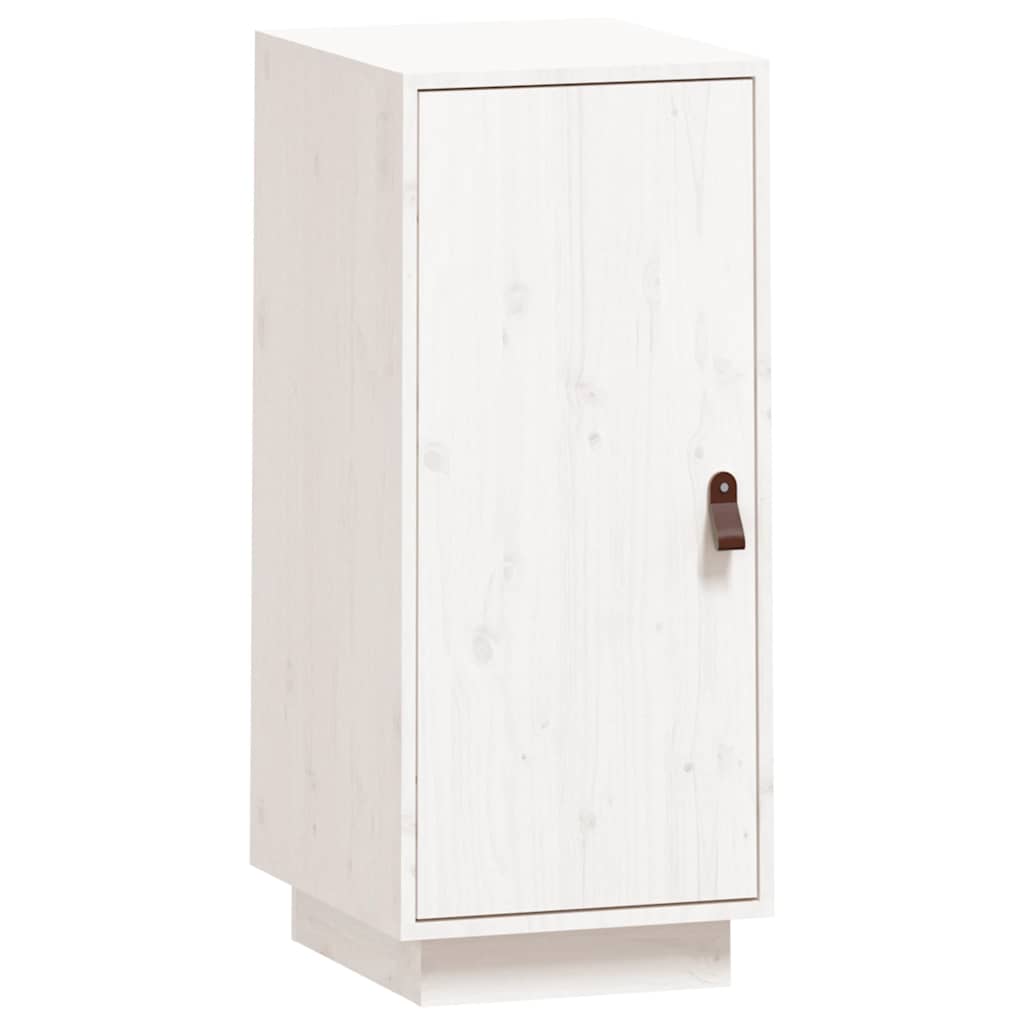 Skänk Vit 34x40x75 cm massiv furu