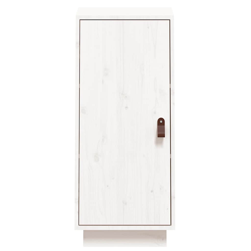 Skänk Vit 34x40x75 cm massiv furu