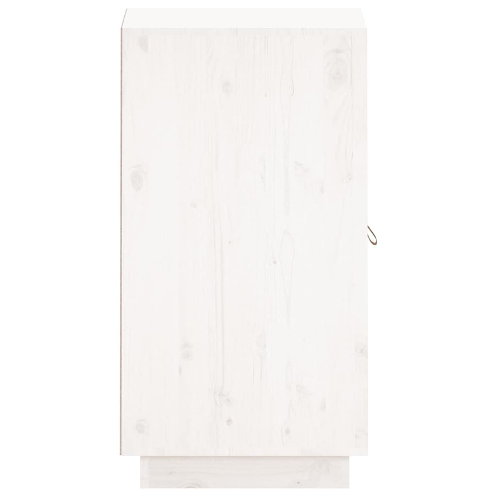 Skänk Vit 34x40x75 cm massiv furu
