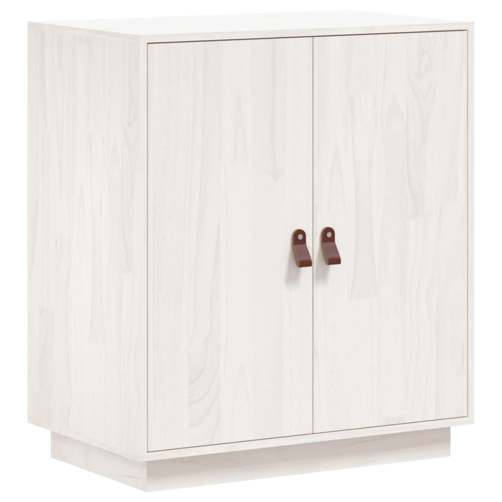 Skänk Vit 65,5x40x75 cm massiv furu