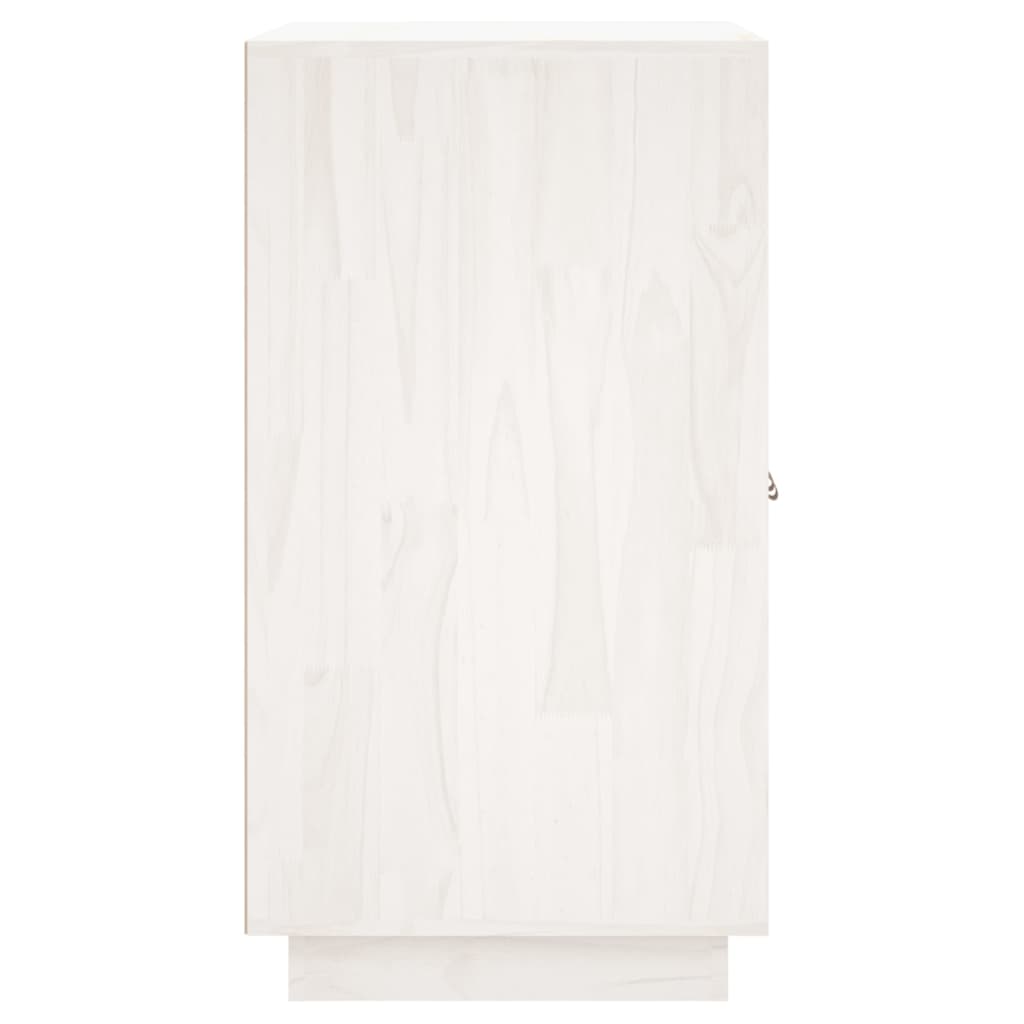 Skänk Vit 65,5x40x75 cm massiv furu