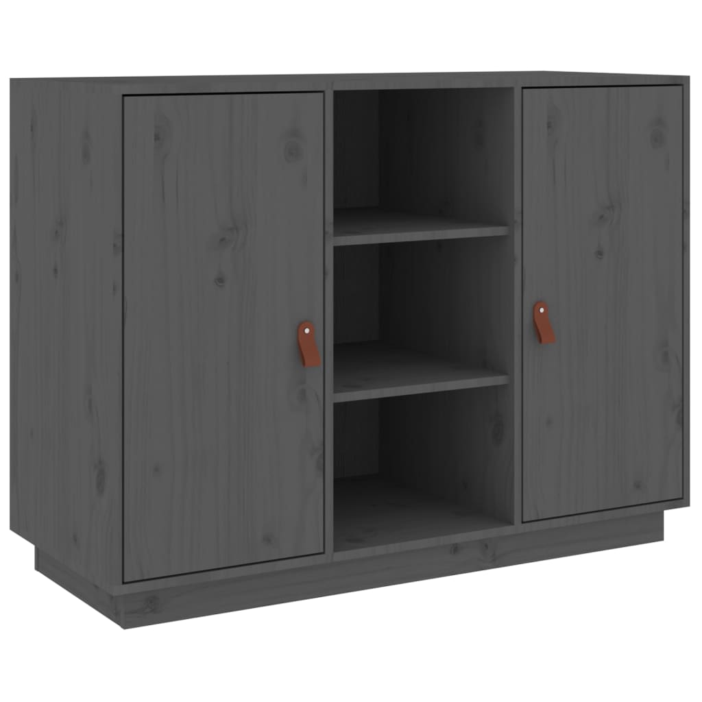 Byrå Grå 100x40x75 cm massiv furu