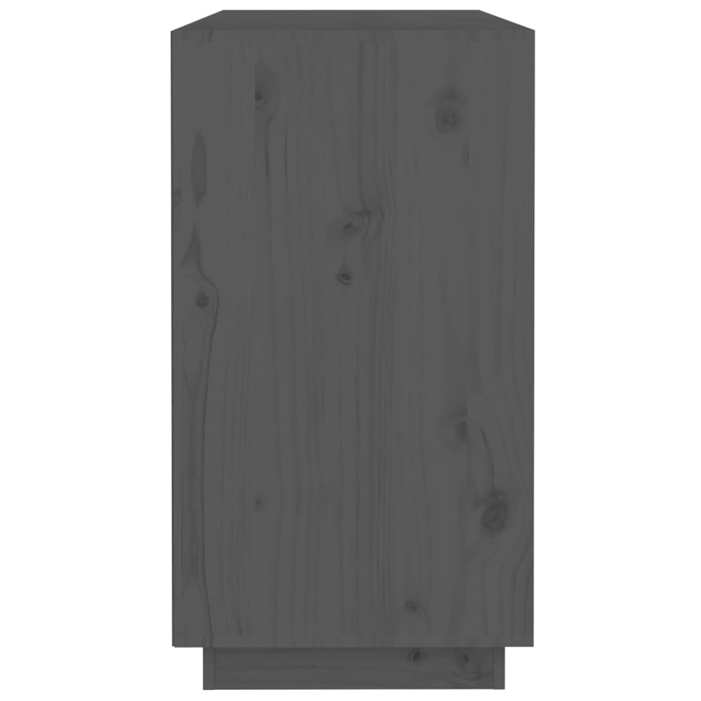 Byrå Grå 100x40x75 cm massiv furu