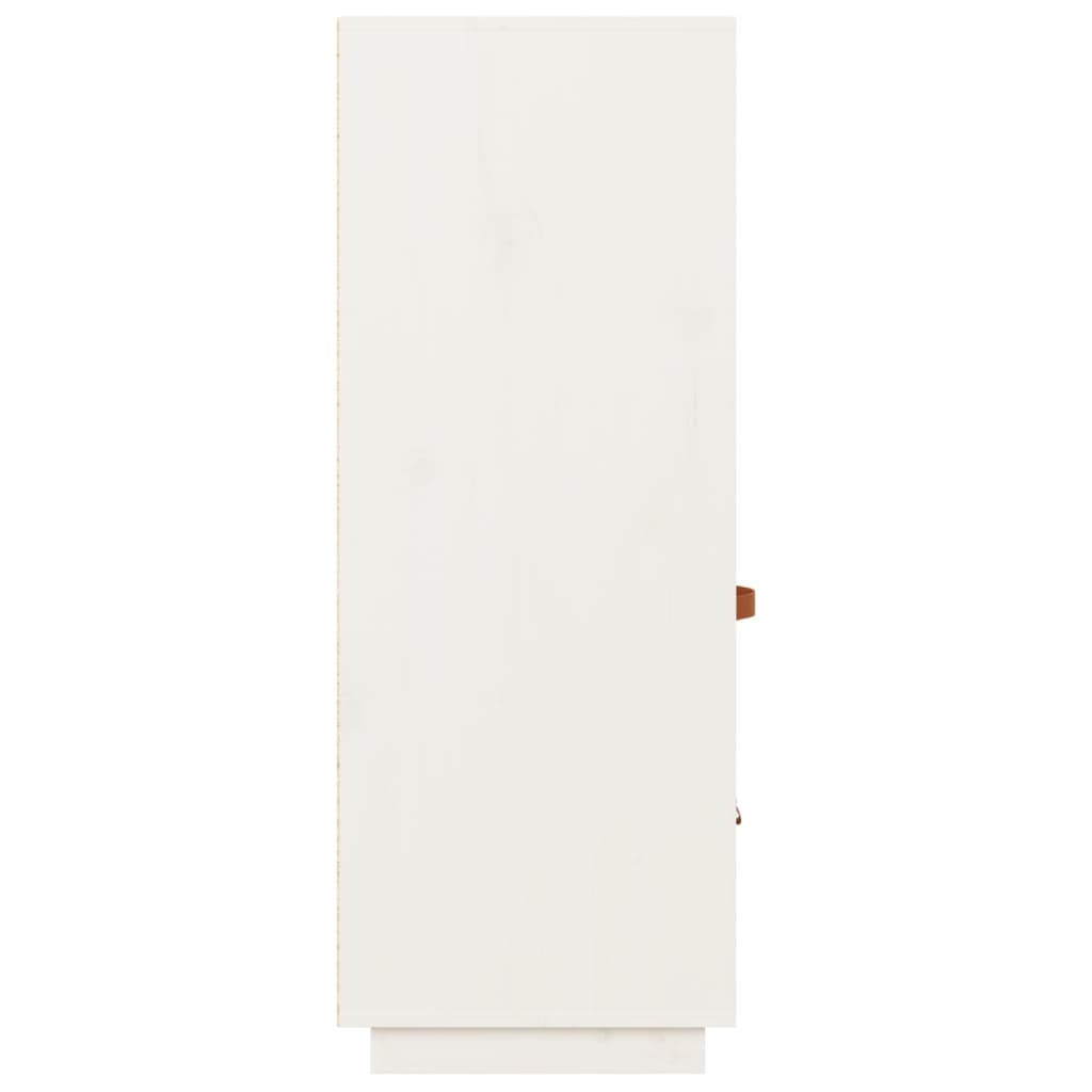 Skåp Vit 34x40x108,5 cm massiv furu