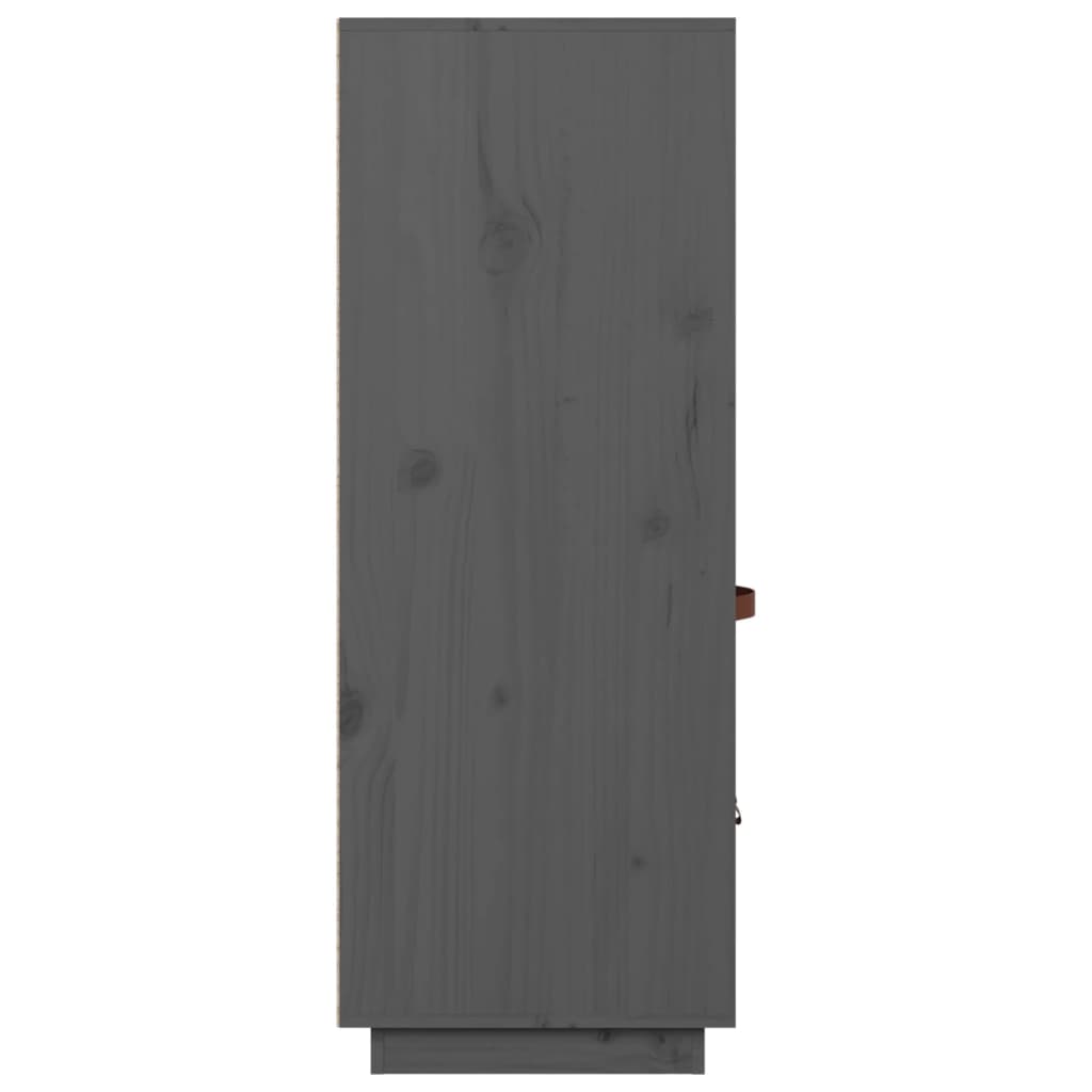 Skåp Grå 67x40x108,5 cm massiv furu