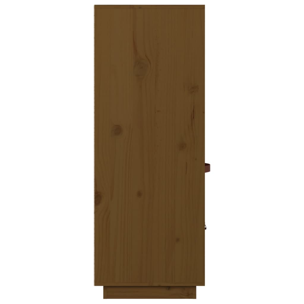 Vitrinskåp Honungsbrun 67x40x108,5 cm massiv furu