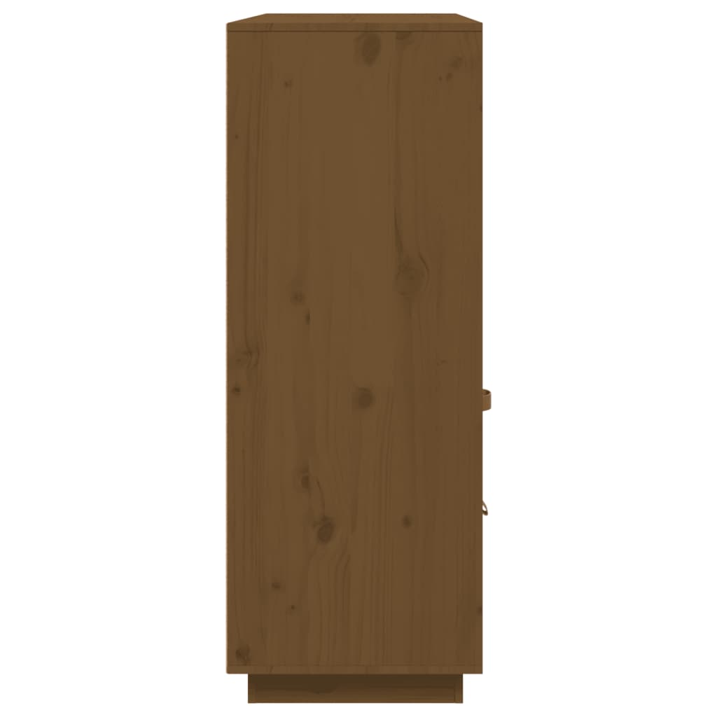 Vitrinskåp Honungsbrun 100x40x108,5 cm massiv furu