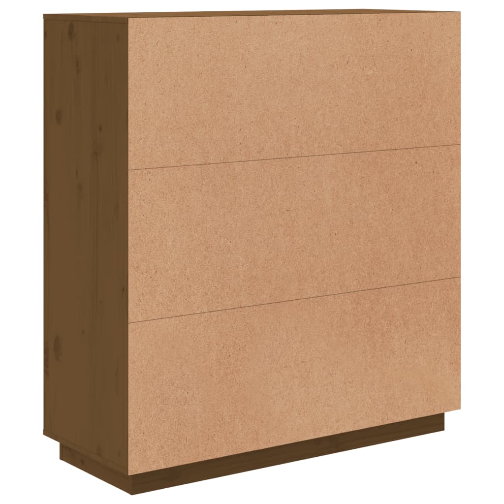 Vitrinskåp Honungsbrun 100x40x108,5 cm massiv furu
