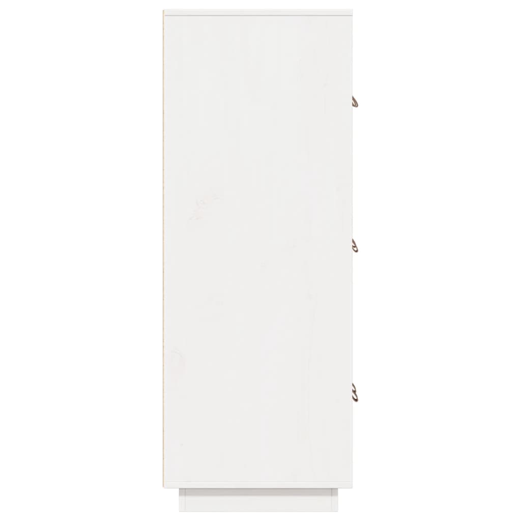 Vitrinskåp vit 34x40x108,5 cm massiv furu
