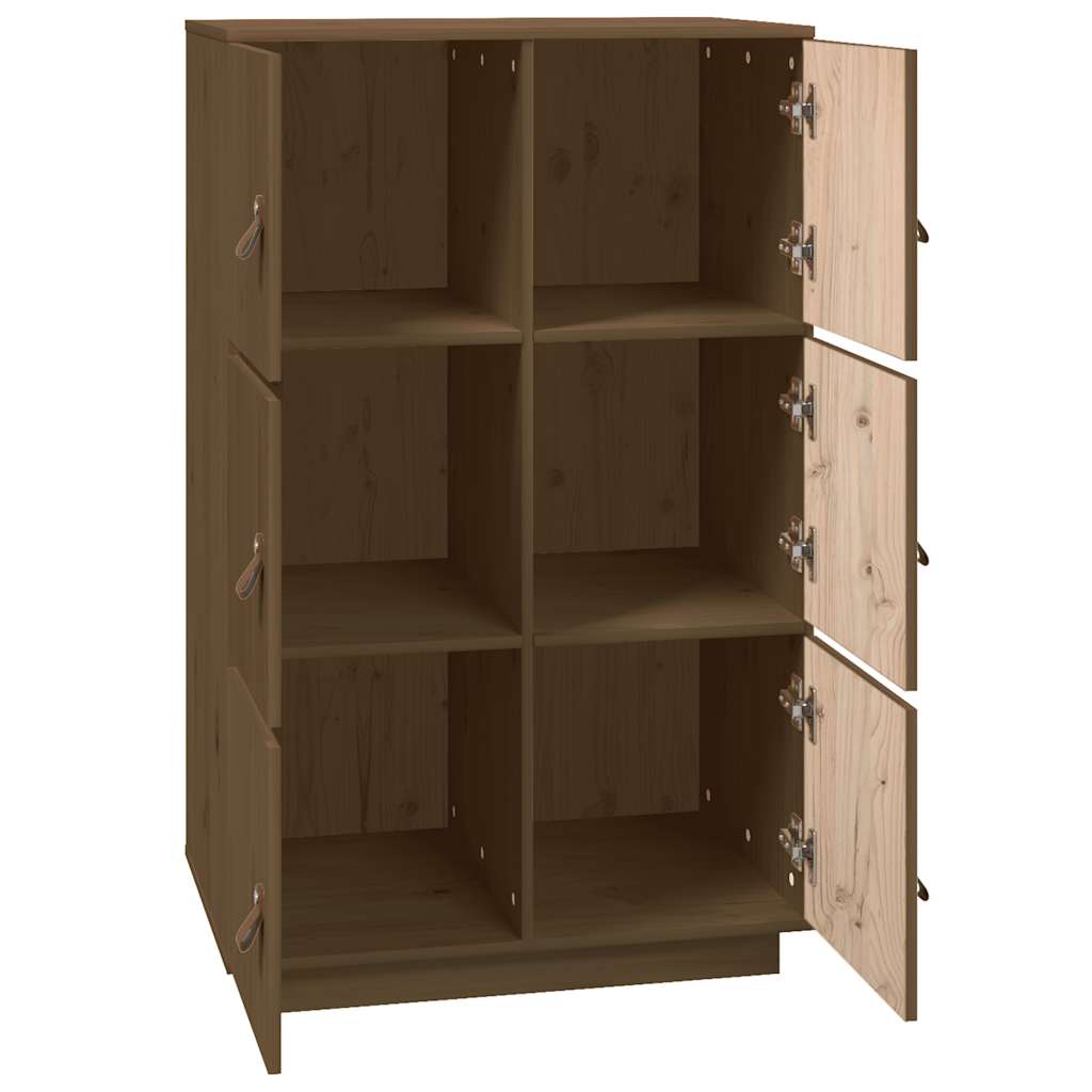 Skåp Honungsbrun 67x40x108,5 cm massiv furu