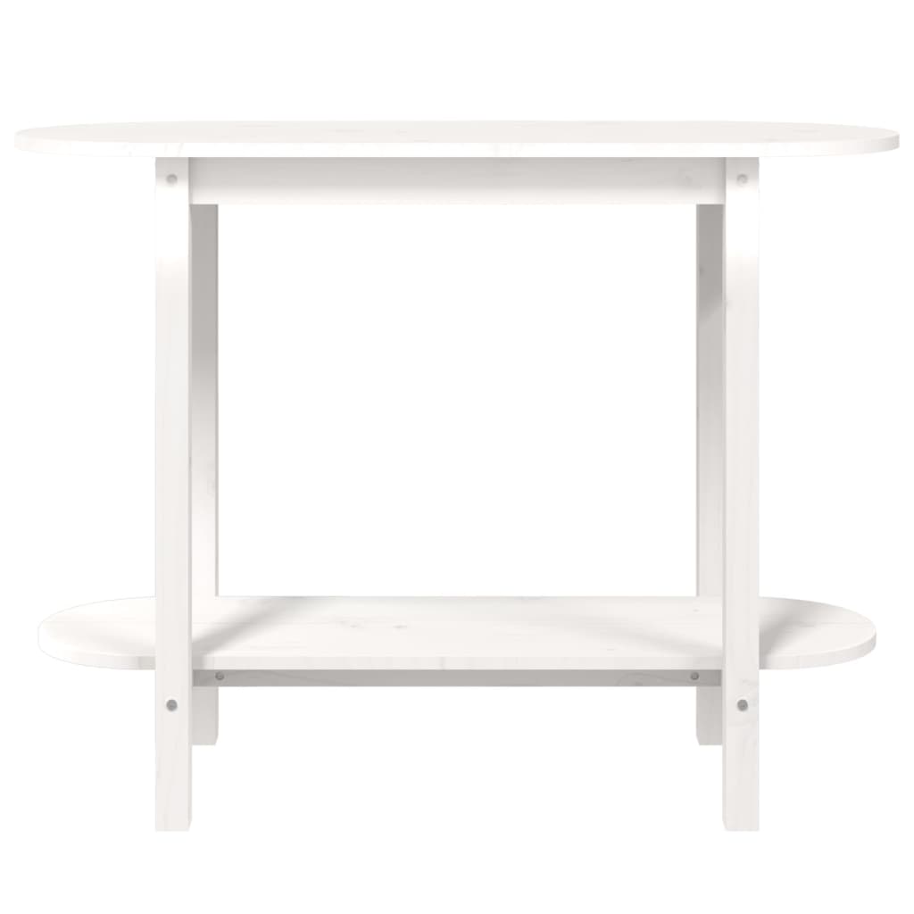 Avlastningsbord Konsollbord Vit 110x40x80 cm massiv furu