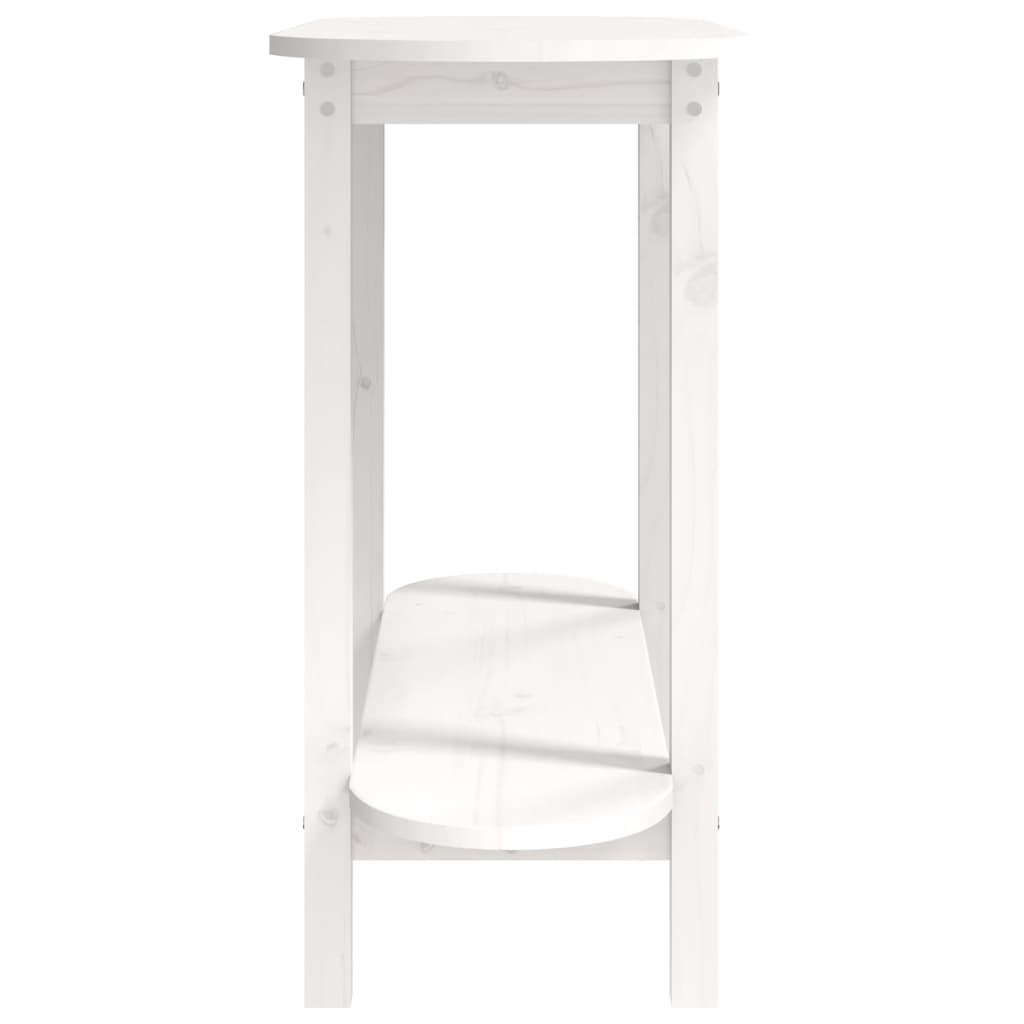 Avlastningsbord Konsollbord Vit 110x40x80 cm massiv furu