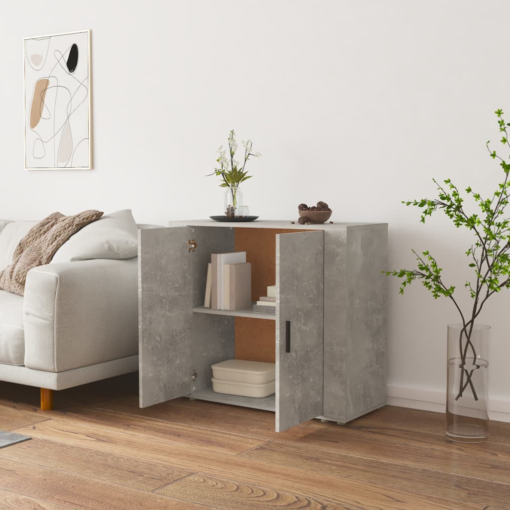Skåp Betonggrå 80x33x70 cm