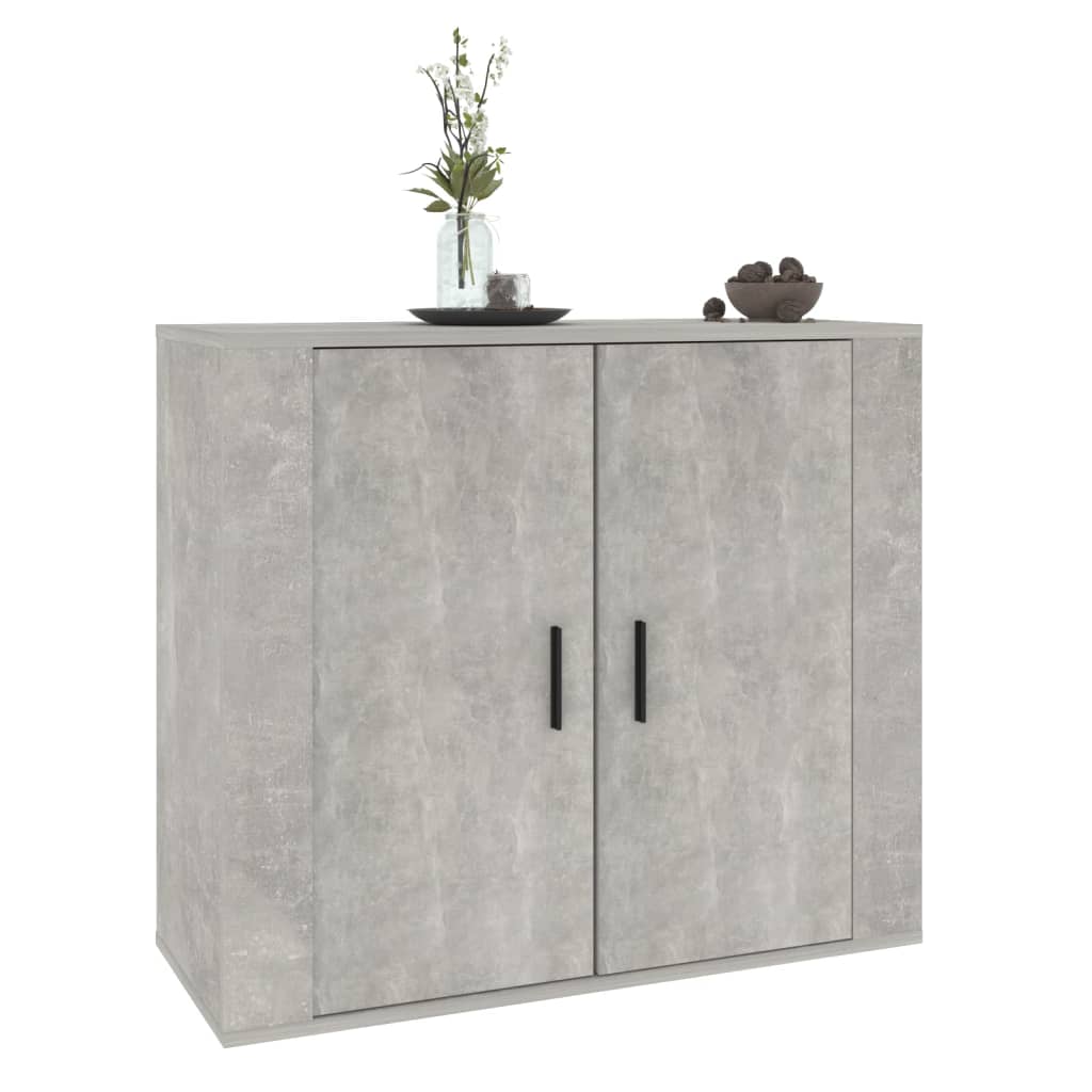 Skåp Betonggrå 80x33x70 cm