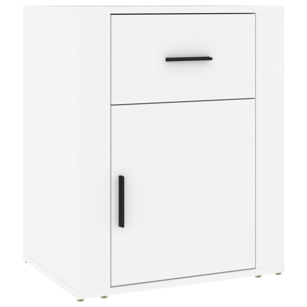 Sängbord Nattduksbord Vit 50x36x60 cm