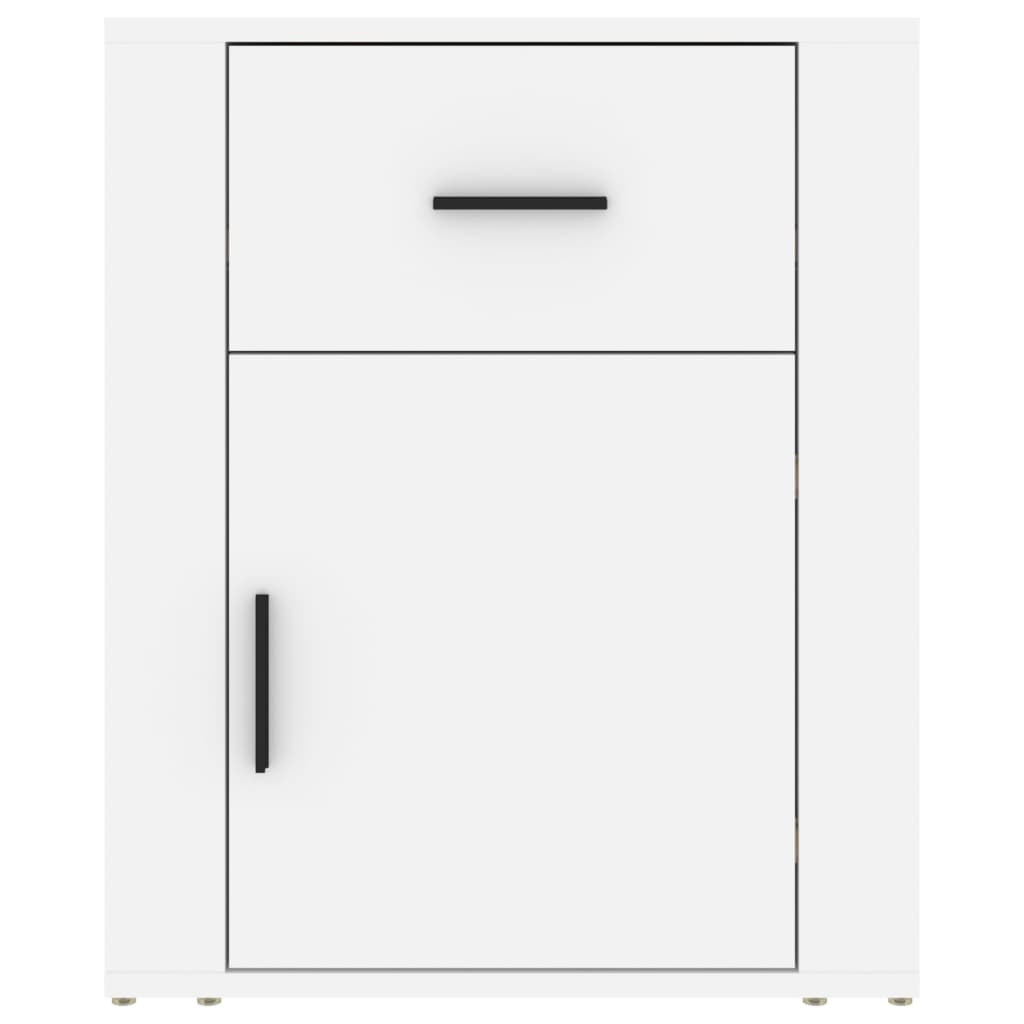 Sängbord Nattduksbord Vit 50x36x60 cm