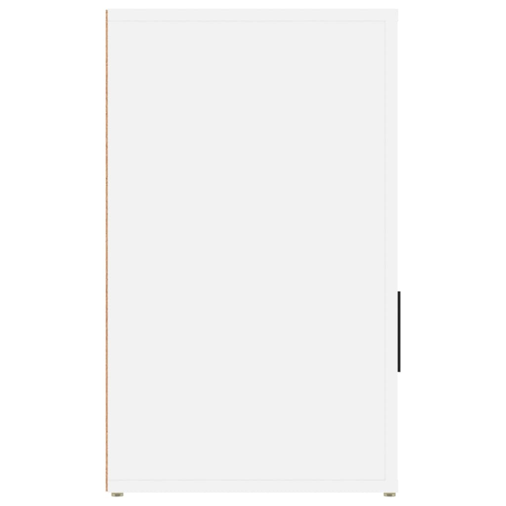 Sängbord Nattduksbord Vit 50x36x60 cm