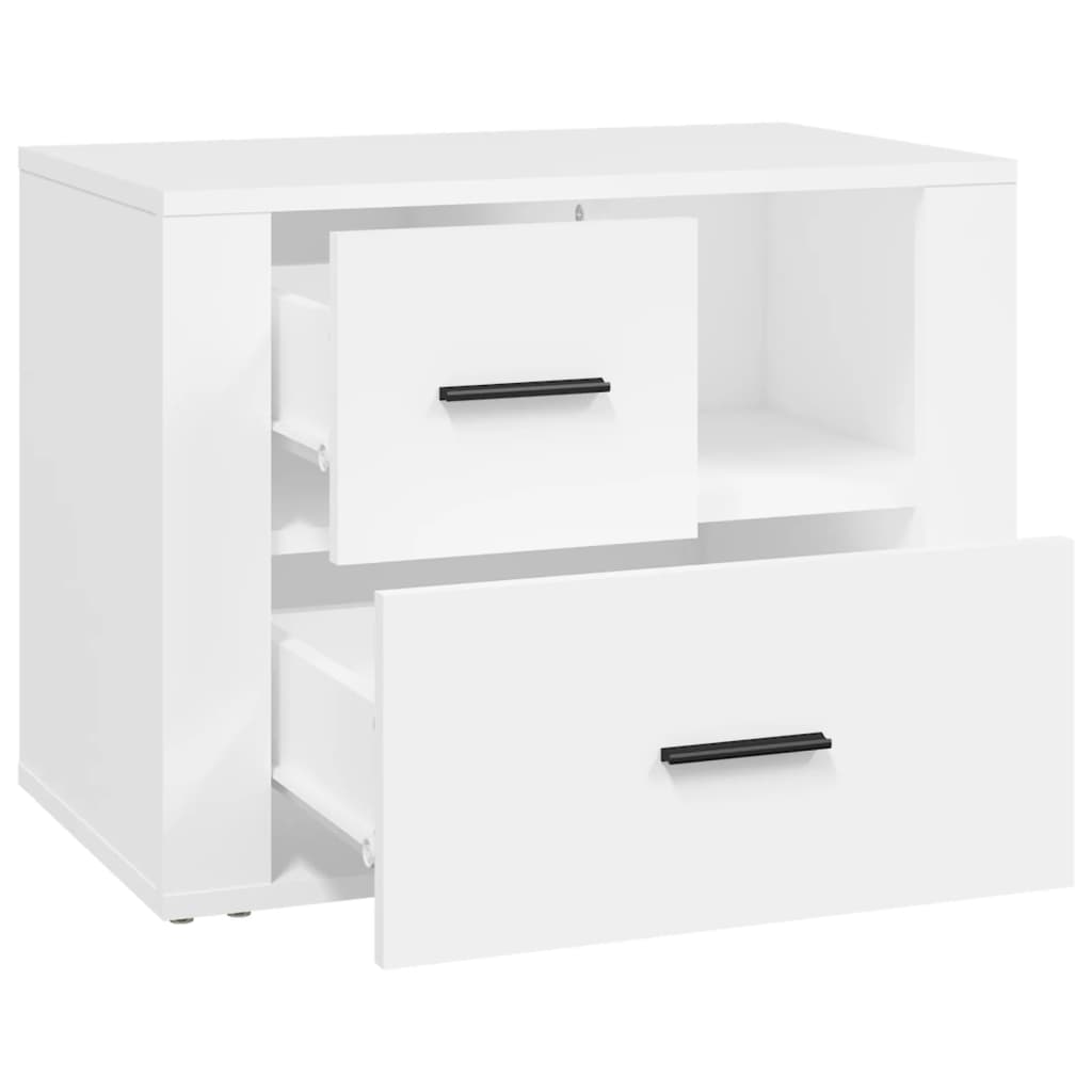 Sängbord Nattduksbord Vit Vit 60x36x45 cm