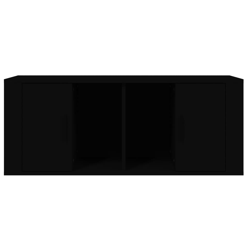 TV-skåp svart 100x35x40 cm konstruerat trä
