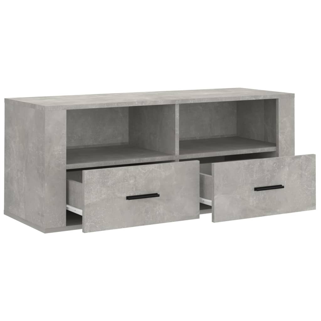 Tv-bänk Betonggrå 100x35x40 cm
