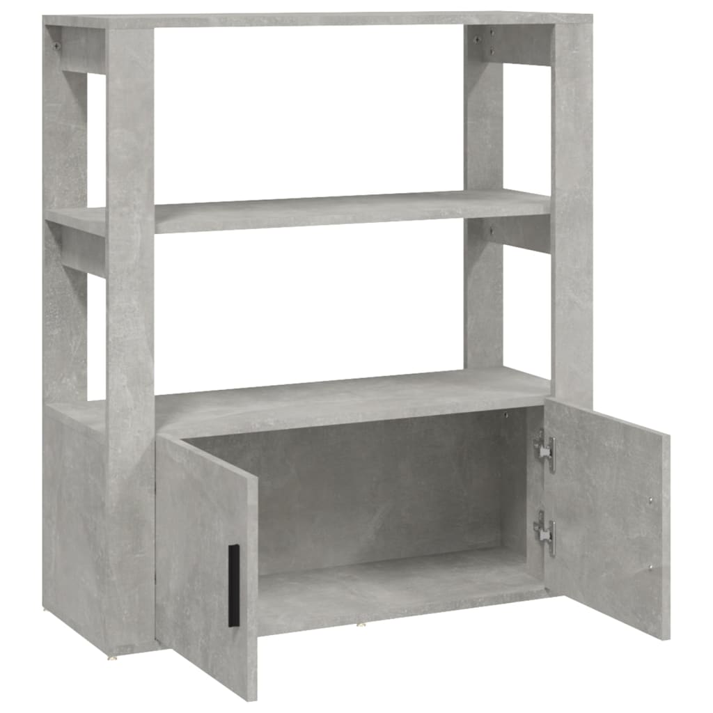 Skåp Betonggrå 80x30x90 cm