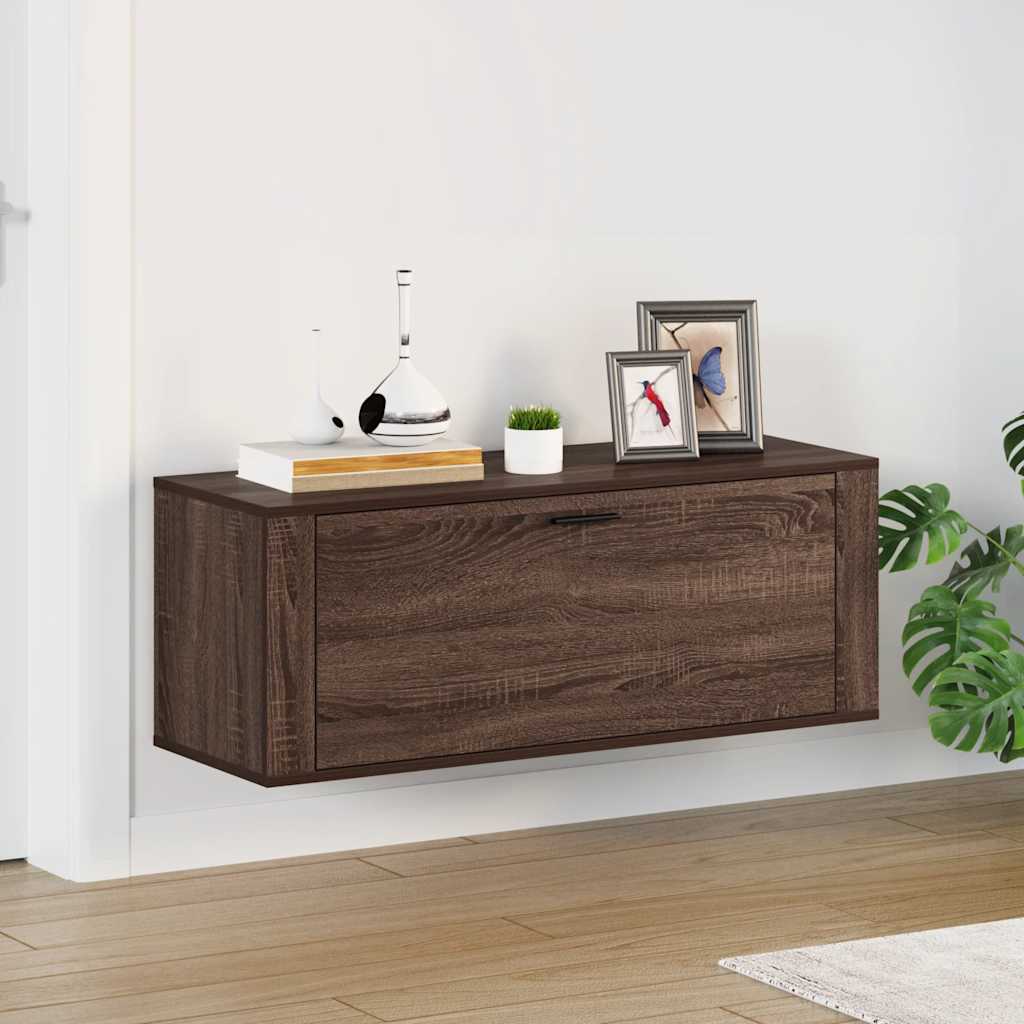 Skoställ Brun Ek 100x35x38 cm