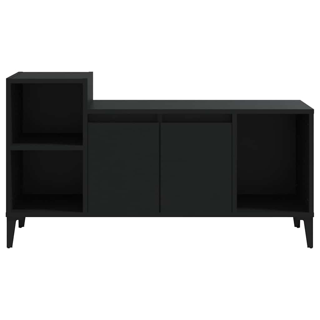 TV-skåp svart 100x35x55 cm konstruerat trä