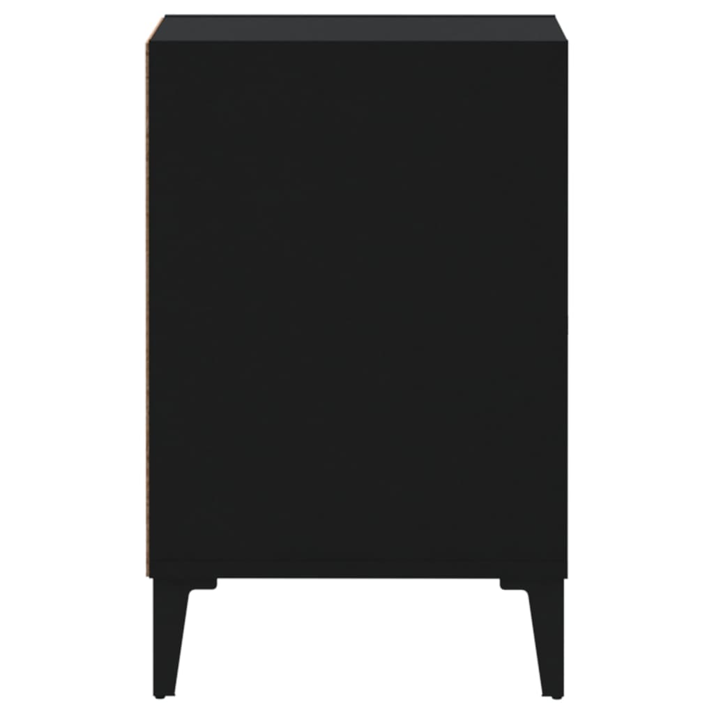 TV-skåp svart 100x35x55 cm konstruerat trä