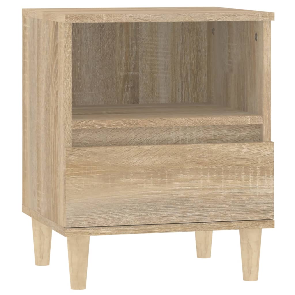 Sängbord 2 st sonoma-ek 40x35x50 cm